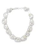 Ryenn's Eyes x Quentin Jones Sculpted statement necklace - Silver