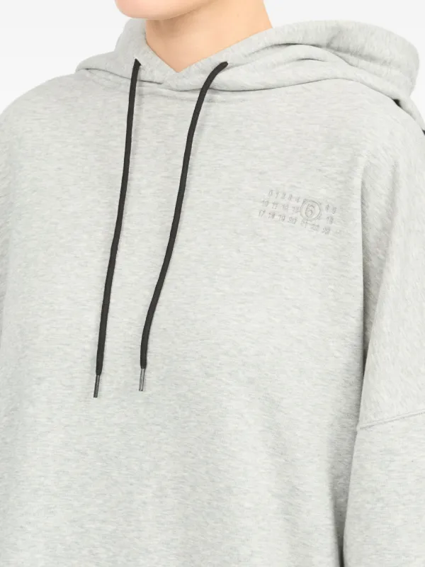 MM6 Maison Margiela ナンバーモチーフ パーカー MM6 Maison Margiela ナンバーモチーフ パーカー | グレー | FARFETCH JP