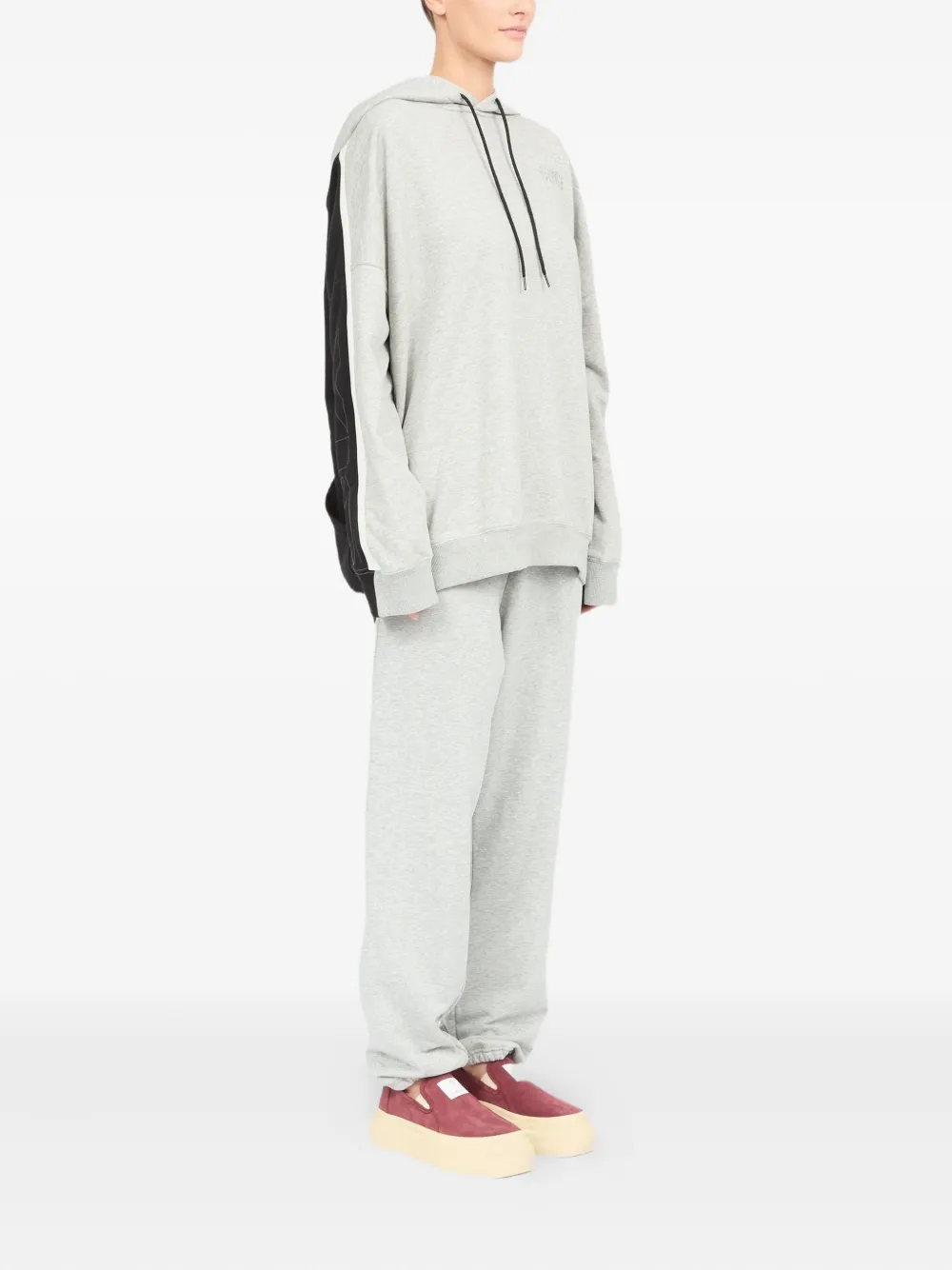 MM6 Maison Margiela Hoodie met getallen patroon Grijs