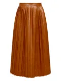 MM6 Maison Margiela pleated midi skirt - Orange