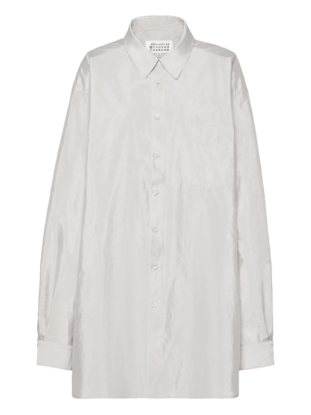 Maison Margiela T-shirt met lange mouwen en zak Wit