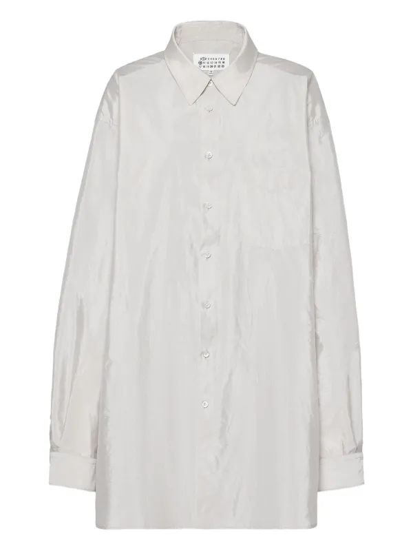 まっくろんさん Maison Margiela ロングスリーブ シャツ | ホワイト | FARFETCH JP