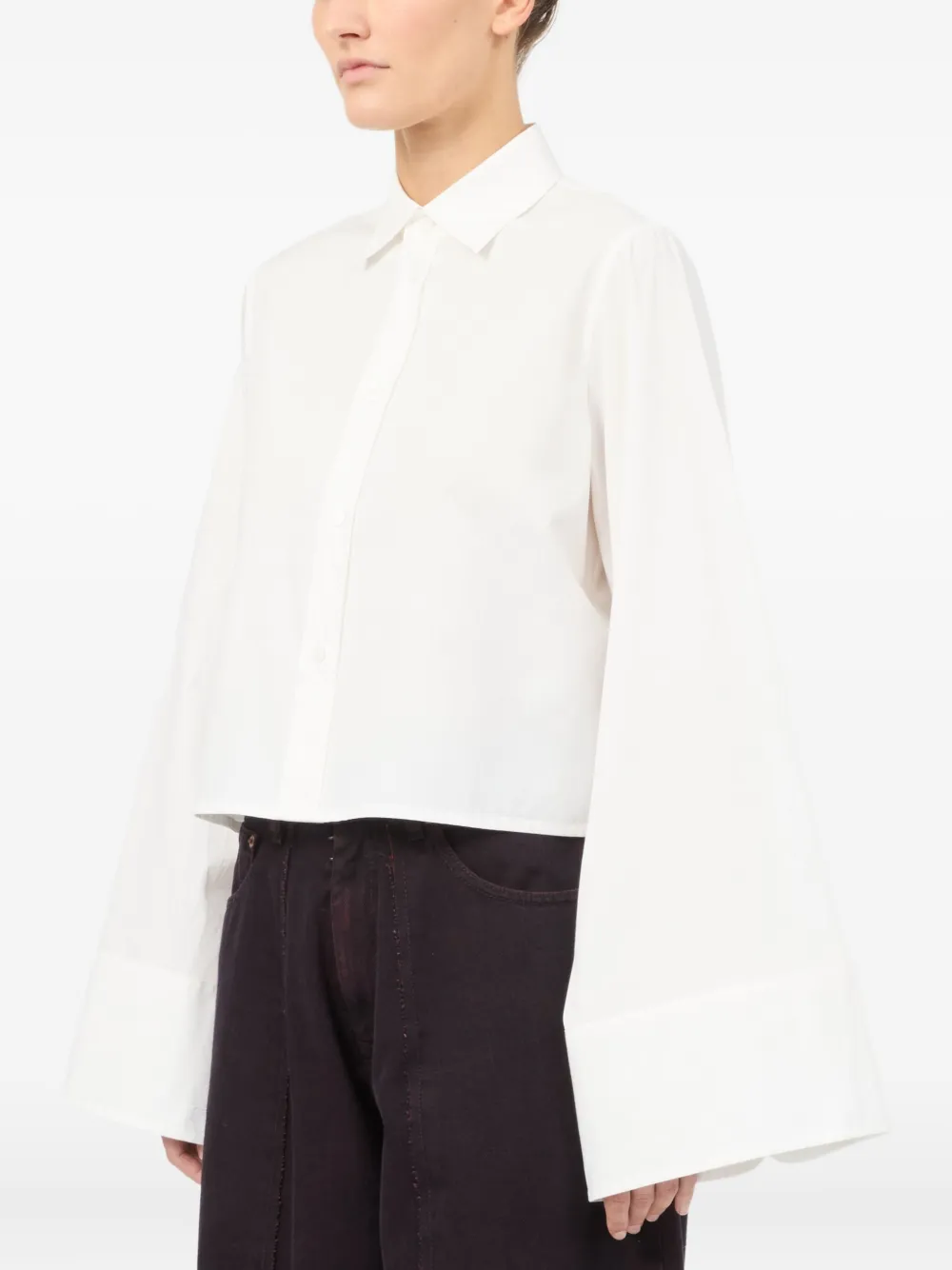 MM6 Maison Margiela Blouse met klokmouwen Wit
