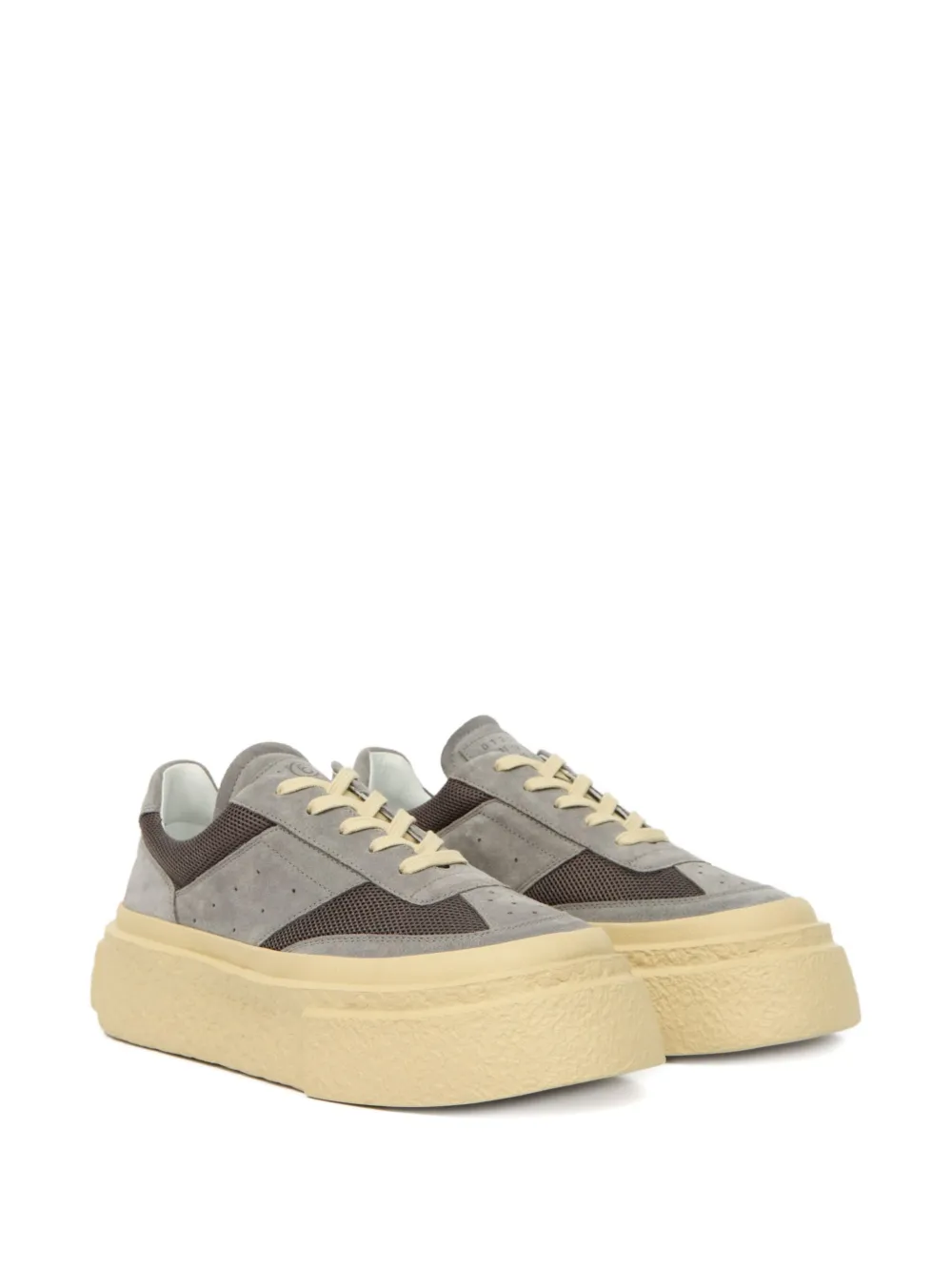 MM6 Maison Margiela Gambetta leather sneakers Grey