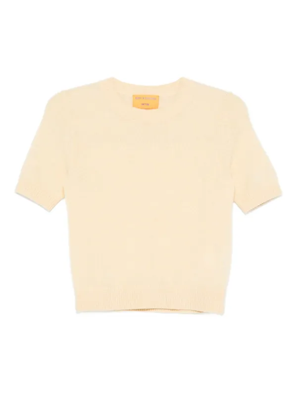 Guest In Residence Compass Cashmere T-shirt in Neutrals