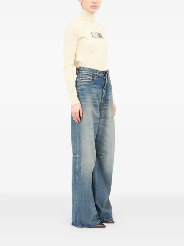 MM6 Maison Margiela レイヤードワイドジーンズ デニム MM6 Maison Margiela レイヤードワイドジーンズ デニム Mm6