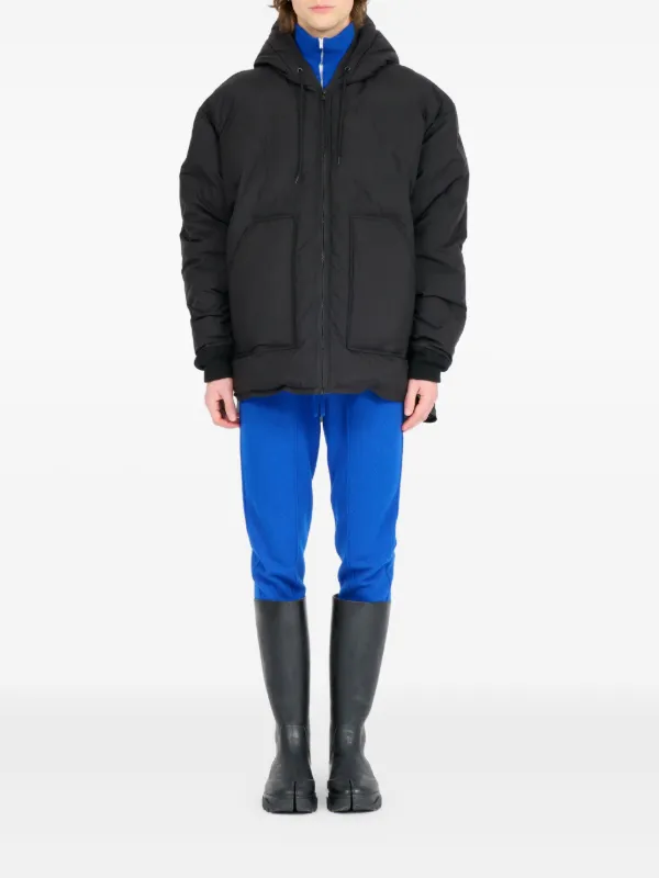 Maison Margiela Hooded Padded Jacket | Black | FARFETCH ID