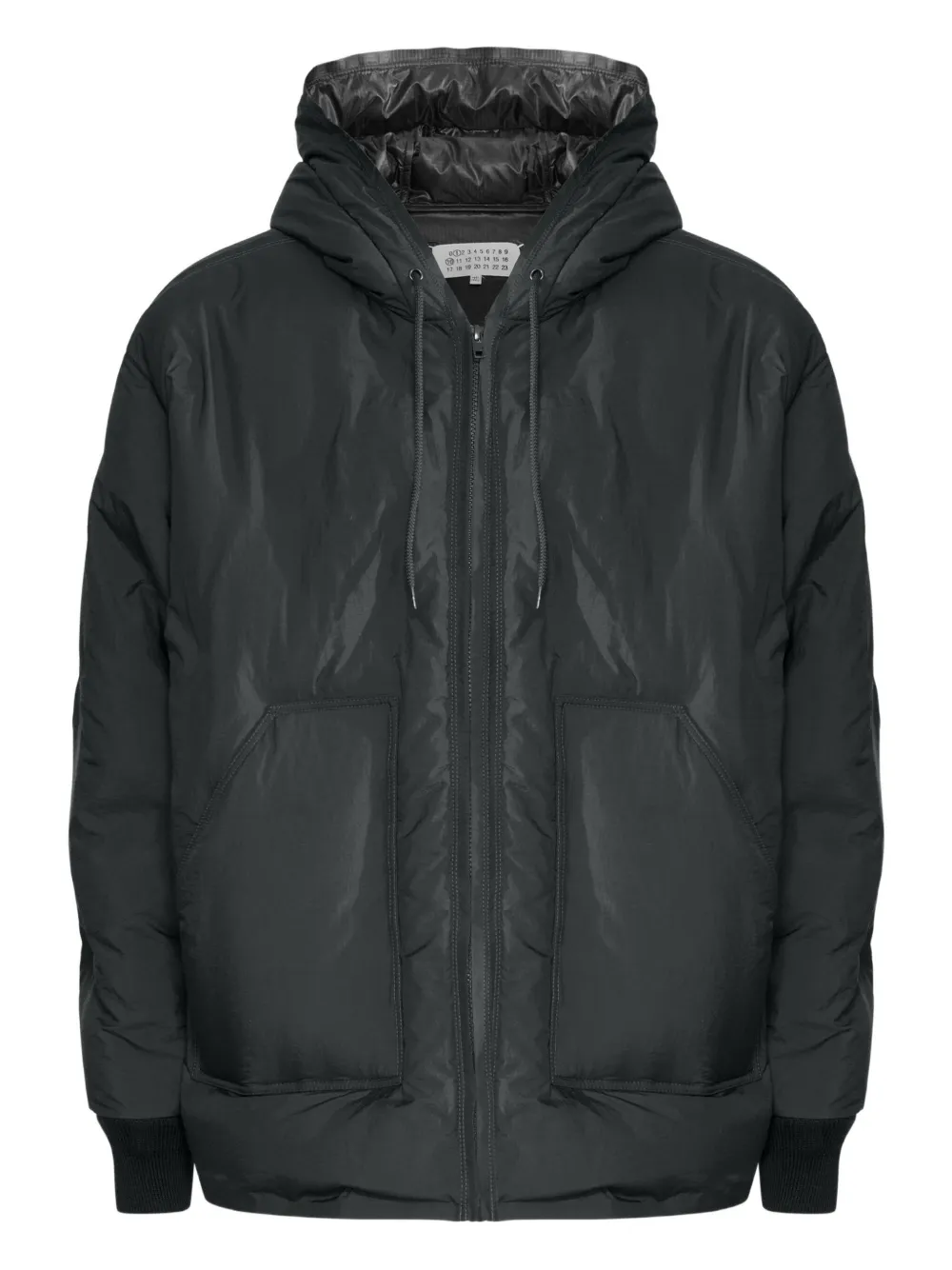 Maison Margiela フーデッド パデッドジャケット - ブラック Maison Margiela フーデッド パデッドジャケット - ブラック