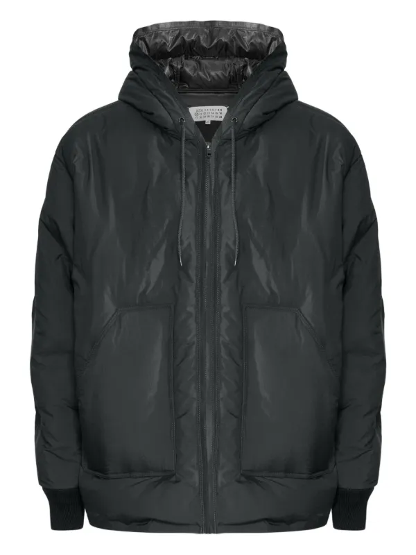 Maison Margiela フーデッド パデッドジャケット | ブラック | FARFETCH JP