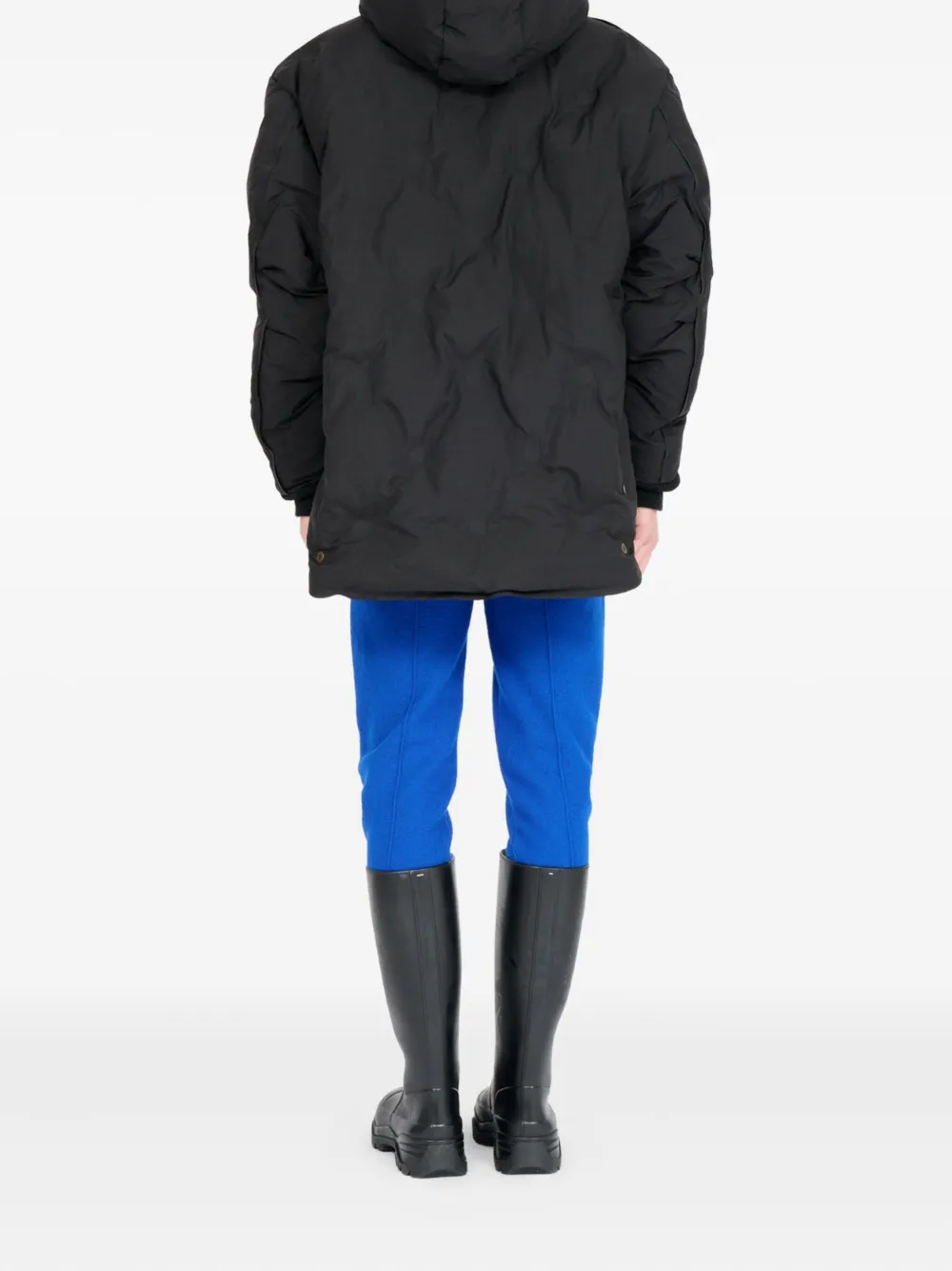 Maison Margiela Gewatteerd jack met capuchon Zwart