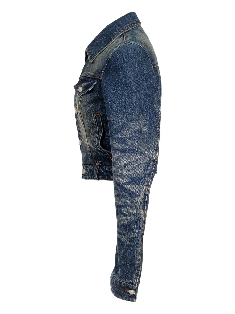 NATASHA ZINKO DENIM CROPPED JACKET 