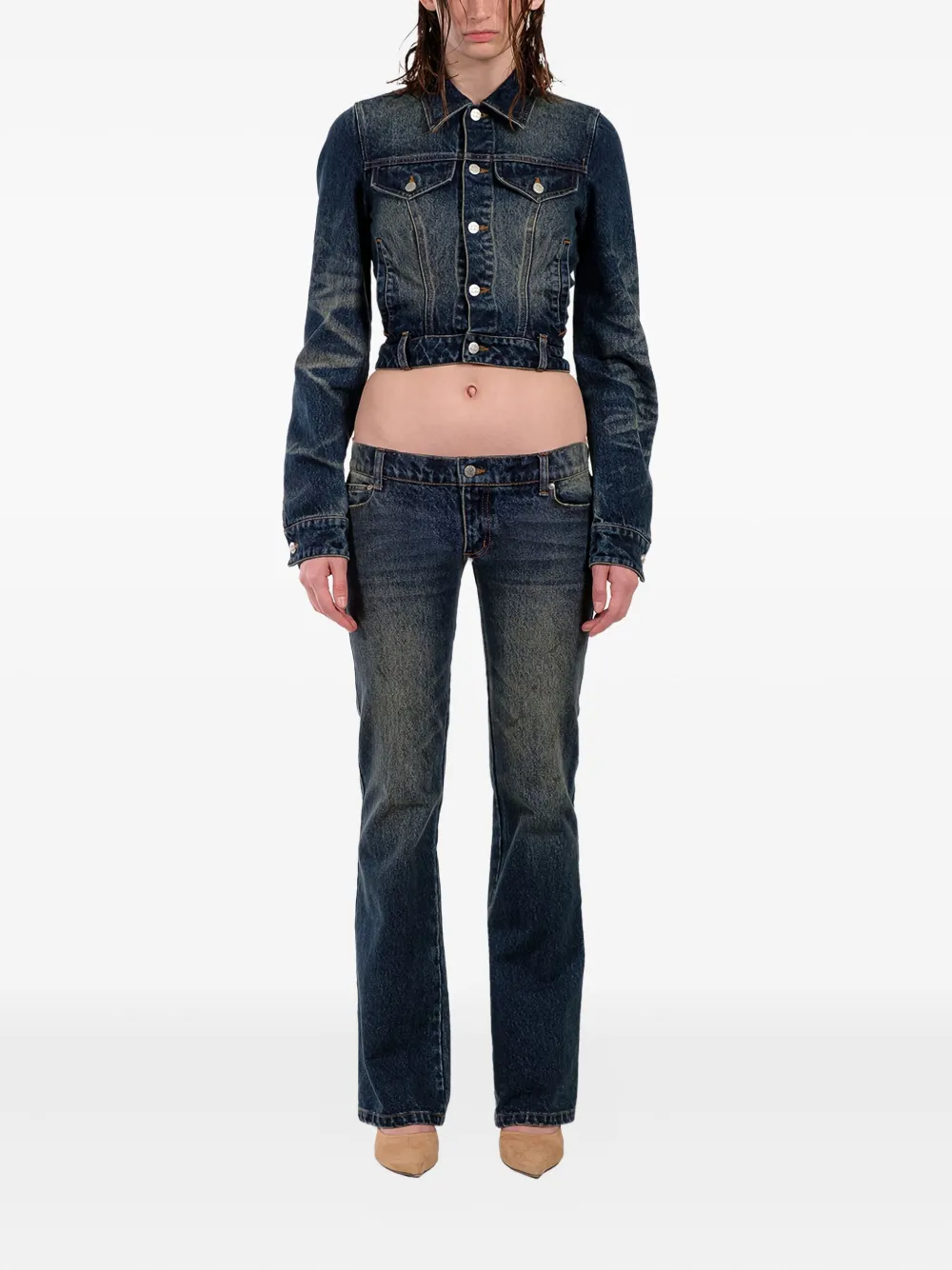 NATASHA ZINKO DENIM CROPPED JACKET 