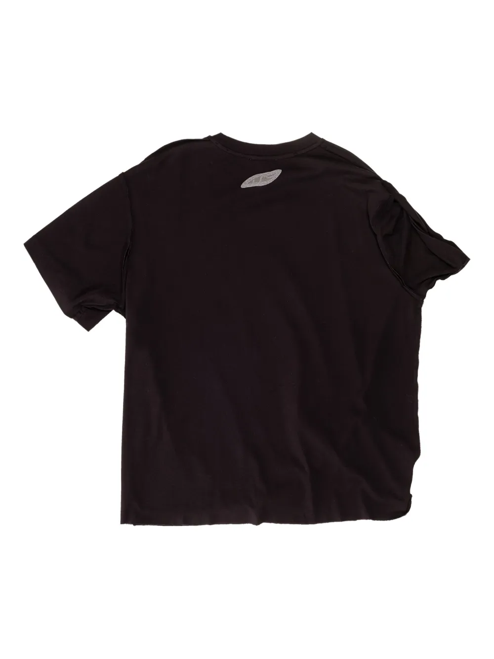Natasha Zinko Asymmetrisch X-Ray T-shirt Zwart