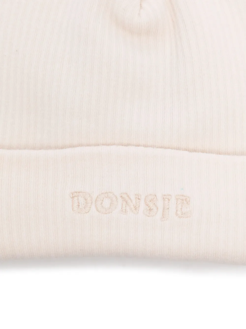 Donsje Muts met geborduurd logo - Beige
