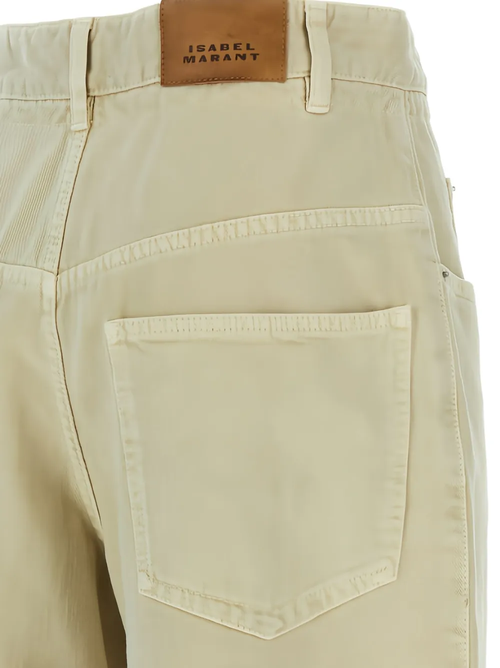 ISABEL MARANT Rachelle broek met plooien en zak Beige