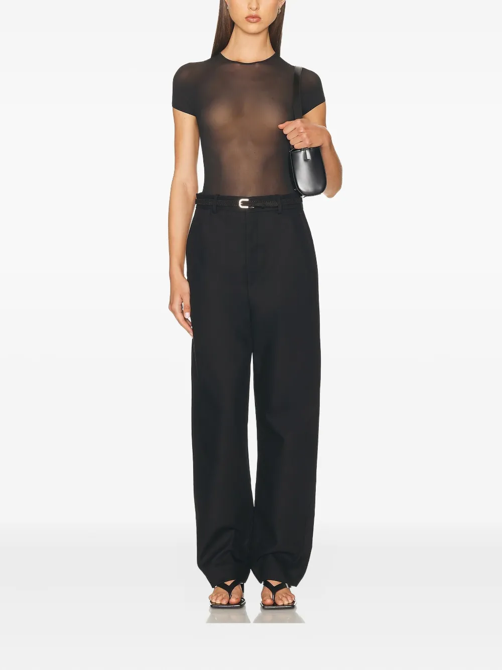Wardrobe.nyc High-waisted Trousers In Black