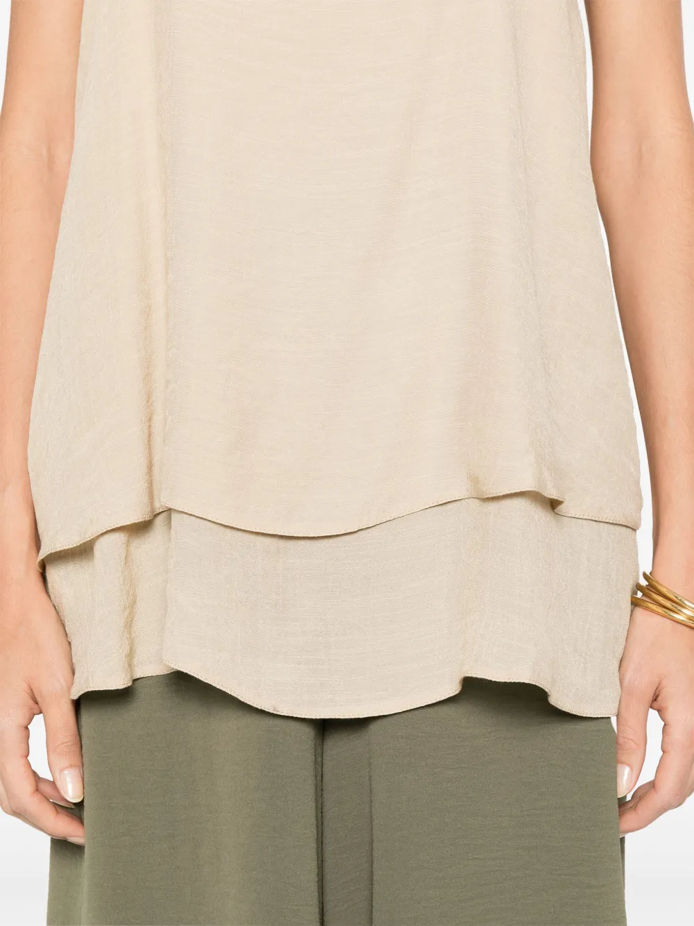 MOUTAKI SLUB-TEXTURE TOP