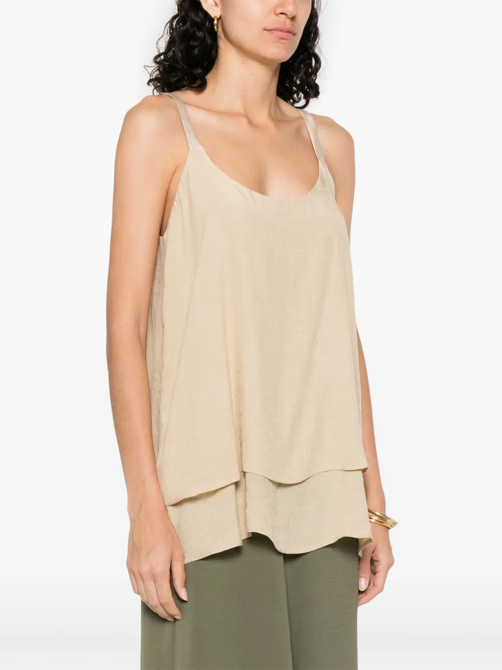 MOUTAKI SLUB-TEXTURE TOP