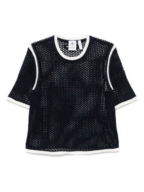 adidas x Wales Bonner cotton-blend knitted T-shirt