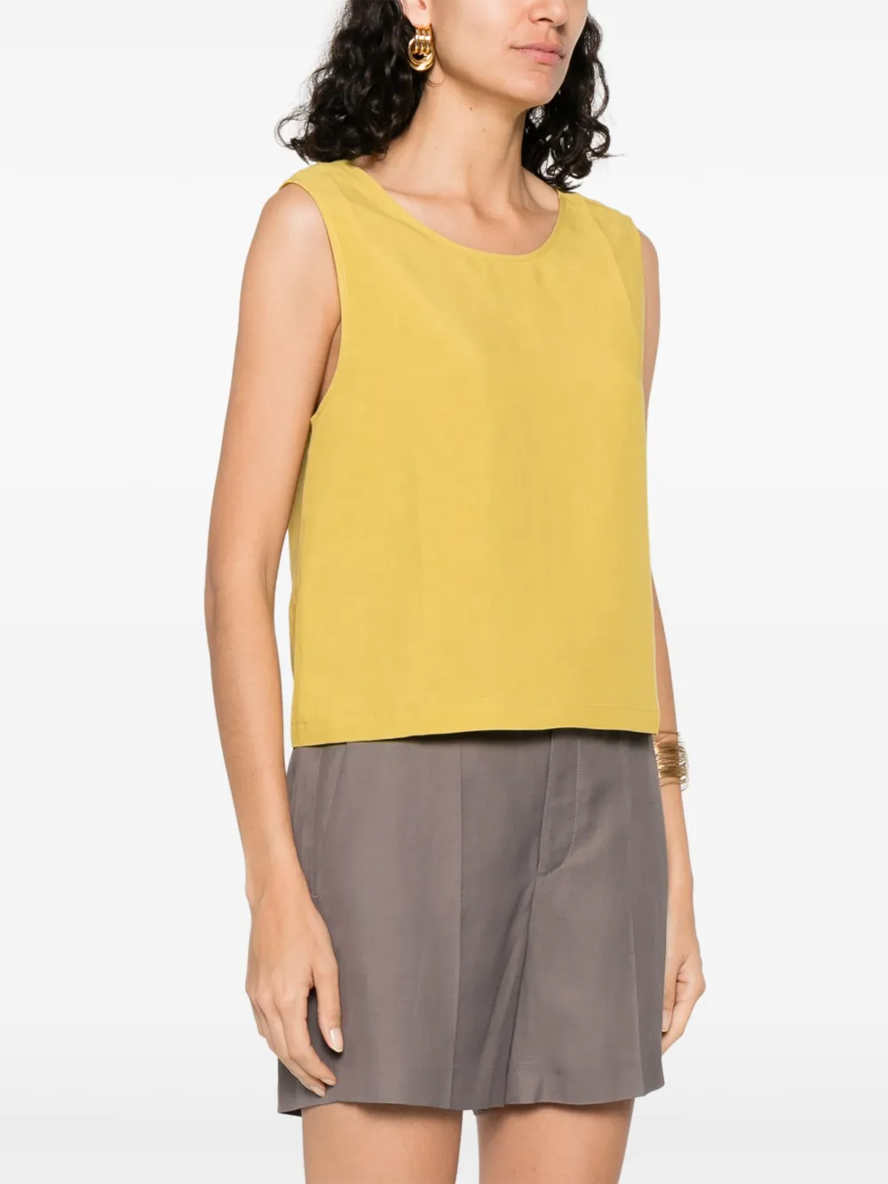 MOUTAKI COTTON-LINEN TOP 