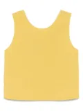 MOUTAKI cotton-linen top - Yellow