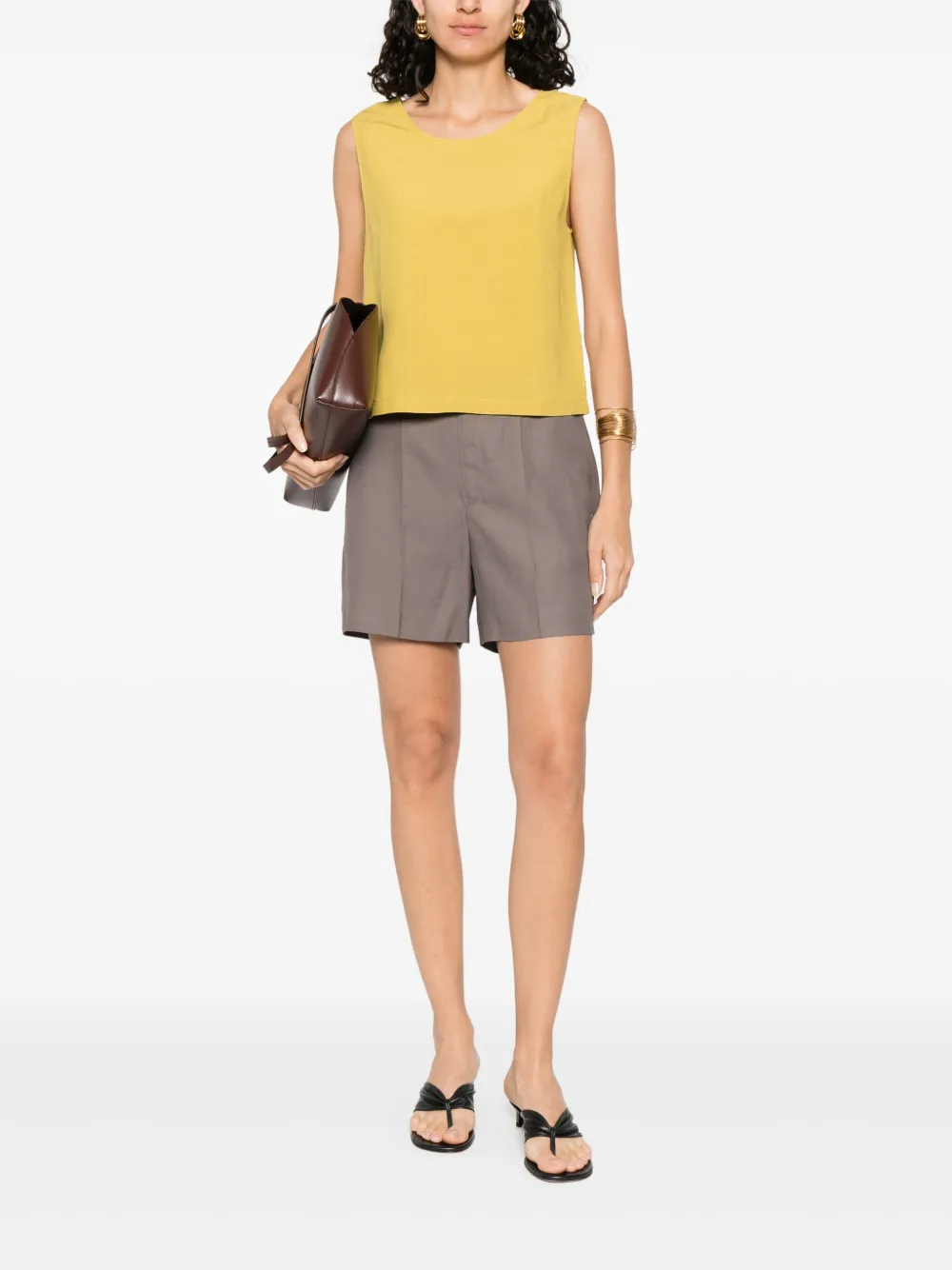 MOUTAKI COTTON-LINEN TOP 