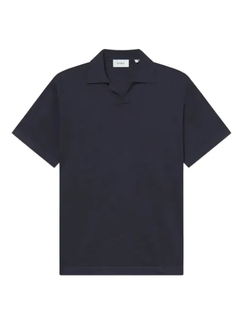 Les Deux linen polo shirt - Bleu - Les Deux - Modalova