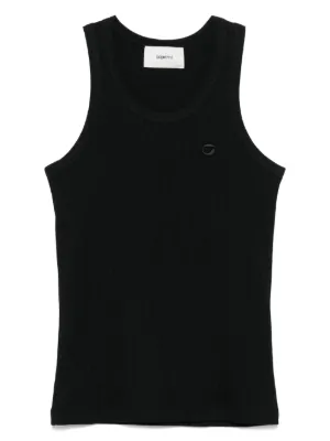 Courrèges 90's リブ タンクトップ | ブラック | FARFETCH JP