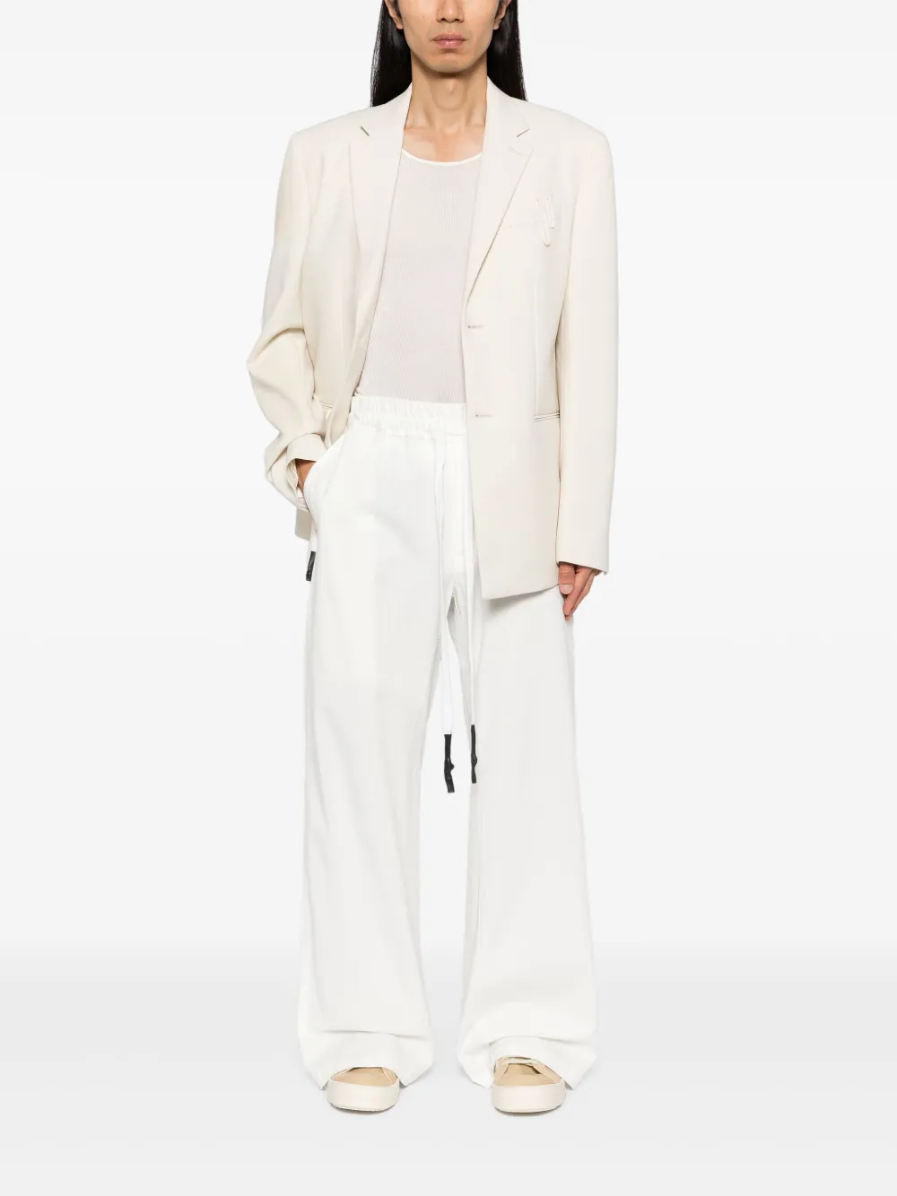 69 BY ISAAC SELLAM wide-leg trousers - Beige