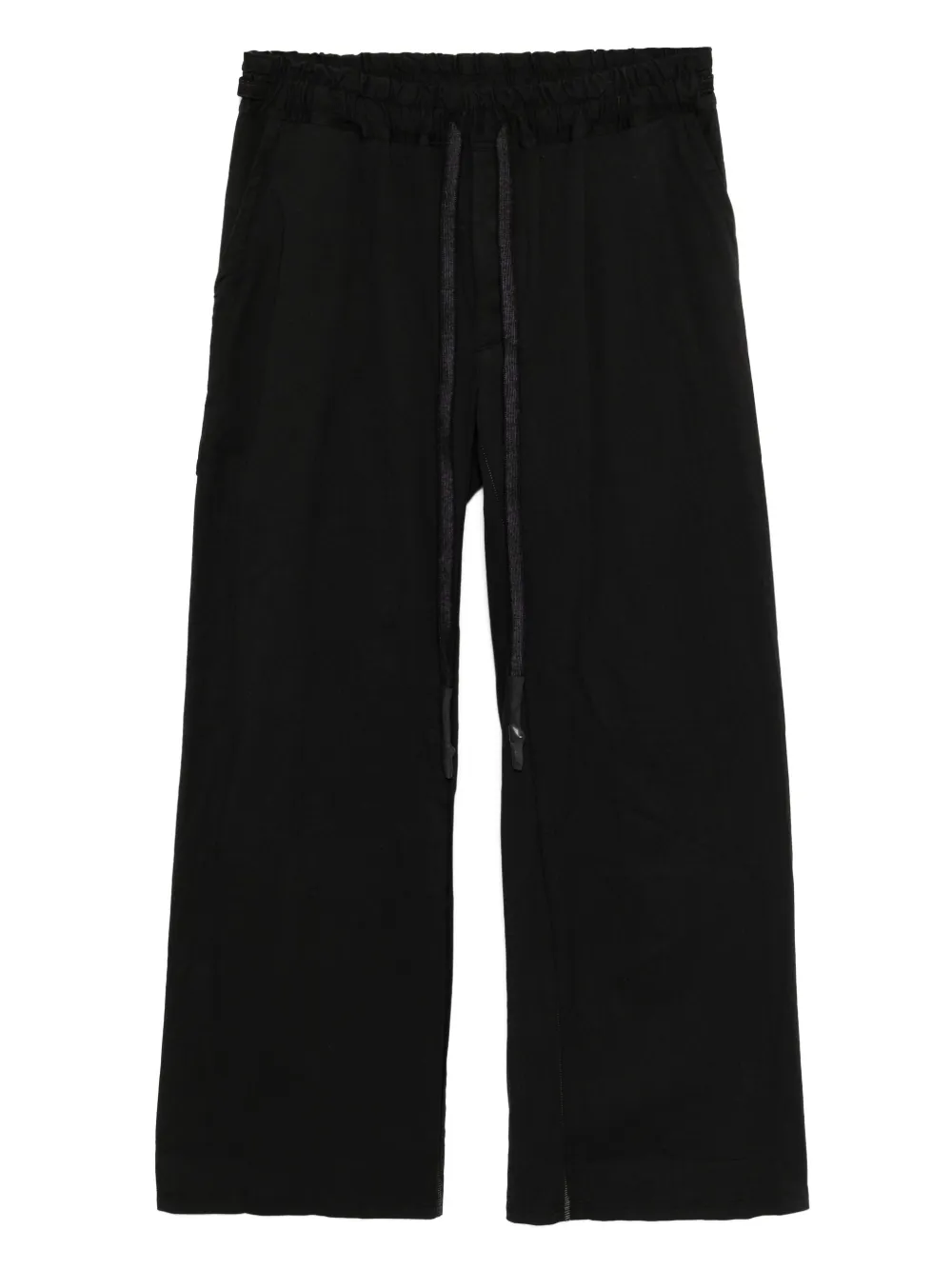 69 BY ISAAC SELLAM Broek met wijde pijpen Zwart