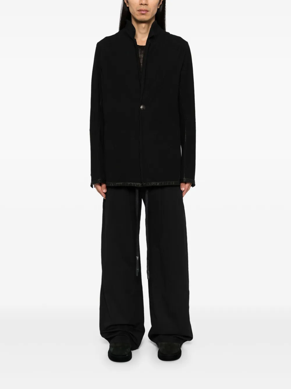 69 BY ISAAC SELLAM wide-leg trousers - Zwart