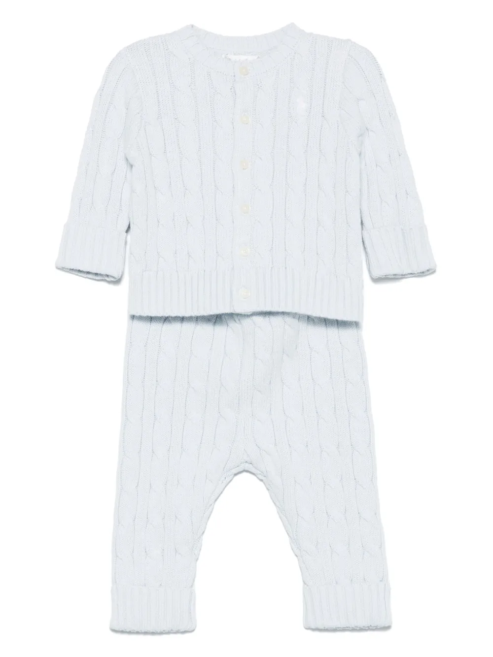 POLO RALPH LAUREN KIDS cotton trouser set Blauw