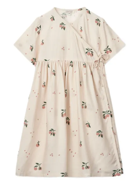 Liewood vestido con logo estampado