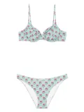 MC2 Saint Barth floral-print bikini set - Green