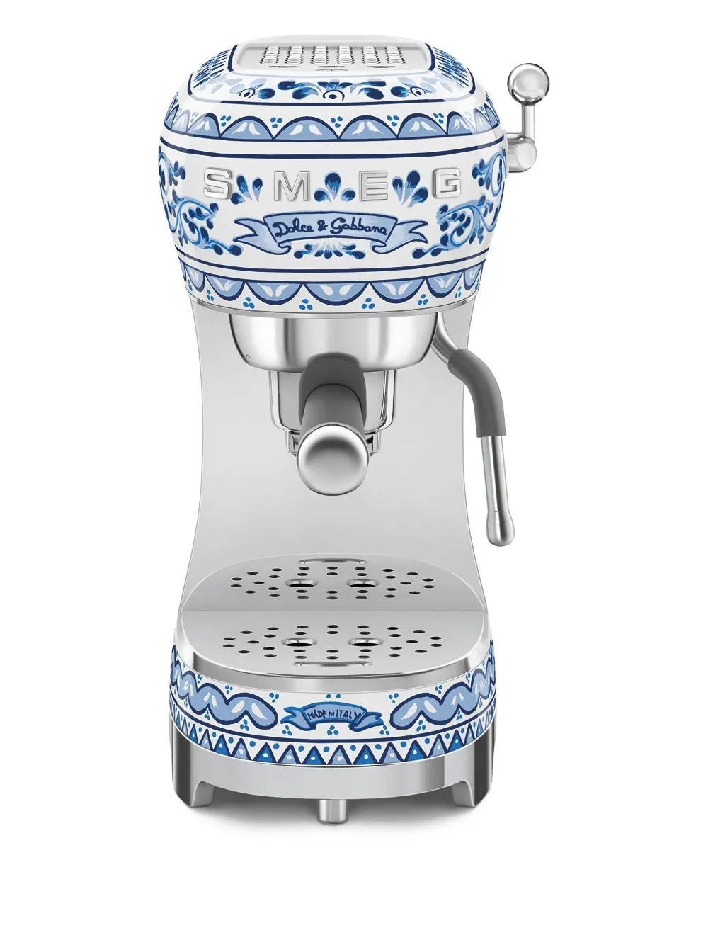 Dolce & Gabbana Casa x SMEG Blue Mediterraneo espresso coffee machine Dolce & Gabbana Casa x SMEG Blue Mediterraneo espresso coffee machine
