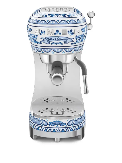Dolce & Gabbana Casa x SMEG Blue Mediterraneo espresso coffee machine (33cm x 32.9cm)