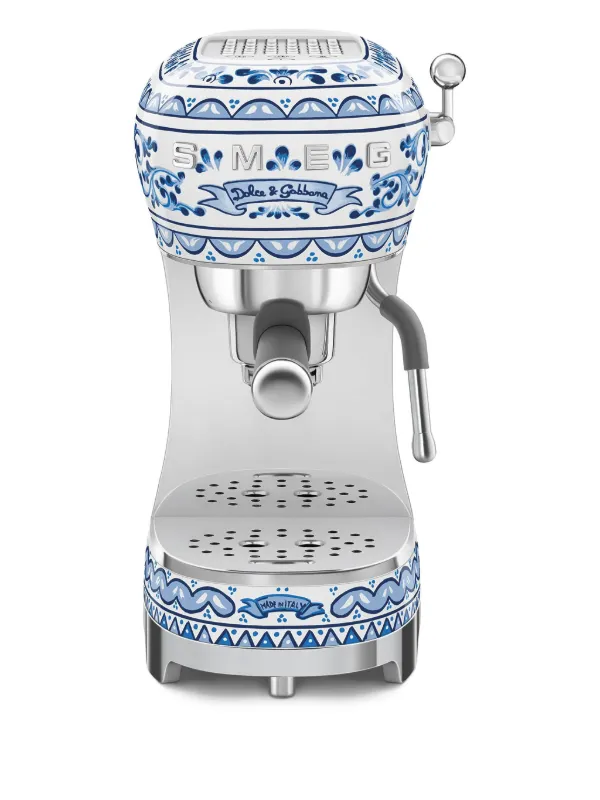 Dolce Gabbana Casa x SMEG Blue Mediterraneo Espresso Coffee Machine (33cm  x Azul FARFETCH AR