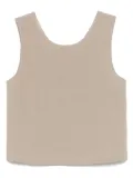 MOUTAKI slub-texture top - Neutrals