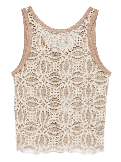 MOUTAKI crochet tank top