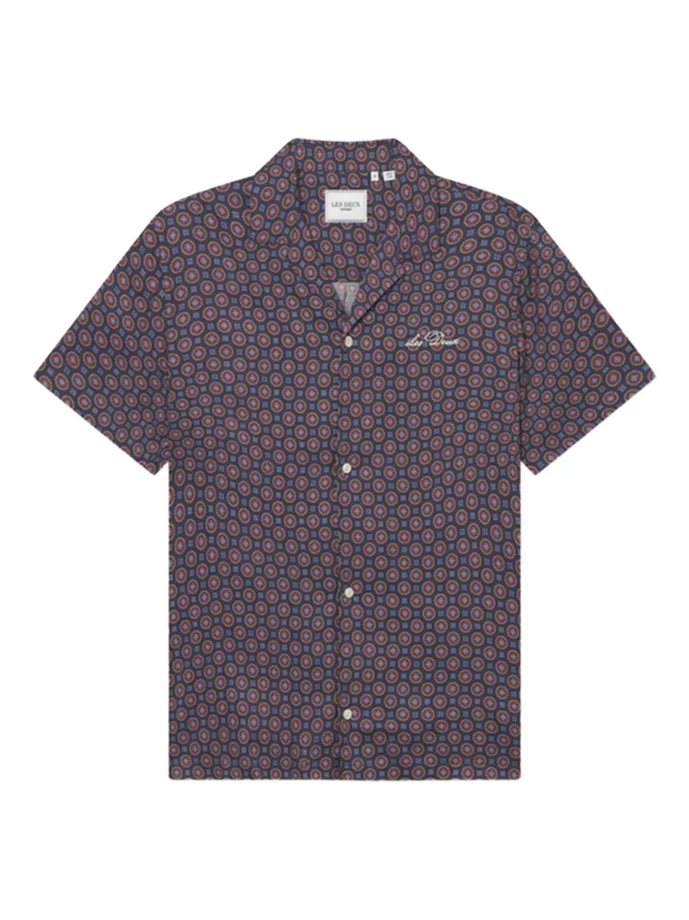 Les Deux chemise à motif géométrique | bleu | Image 1