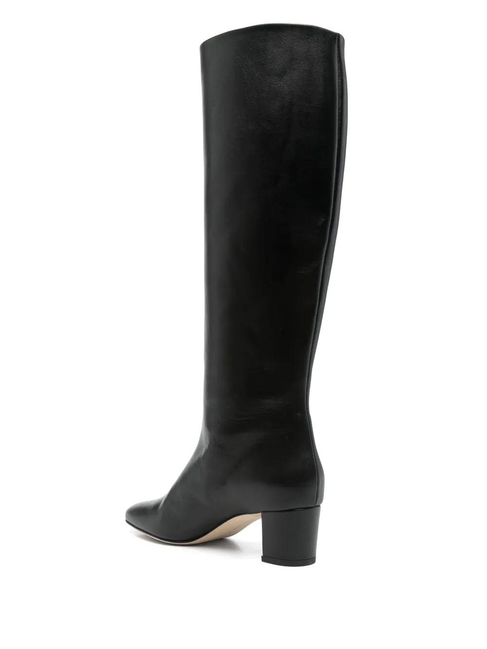 Manolo Blahnik 50mm leather knee-high boots Black
