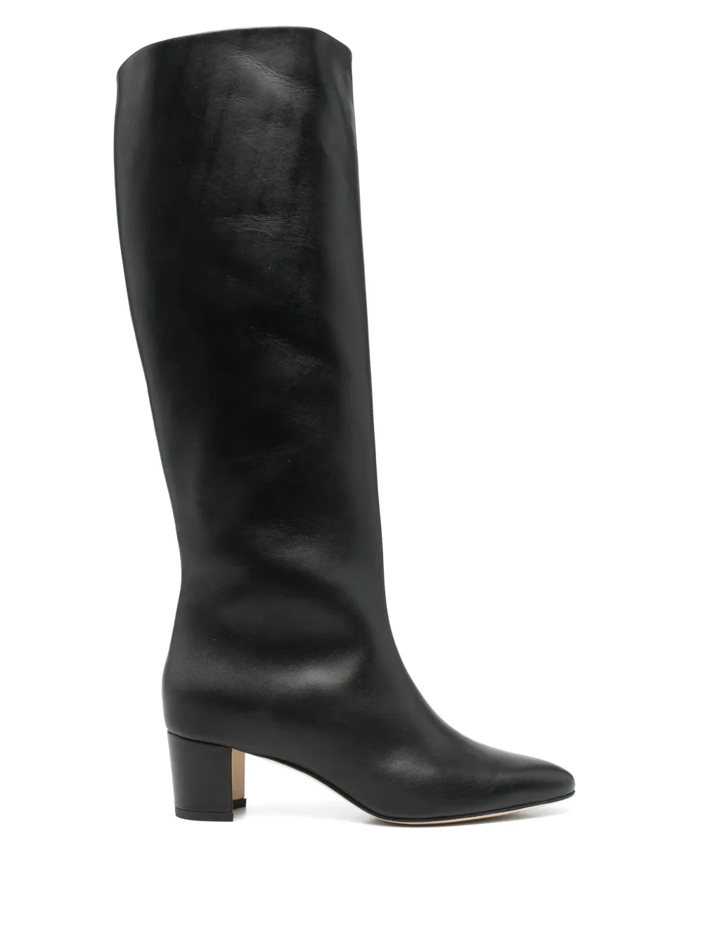 Manolo Blahnik 50mm leather knee-high boots Black
