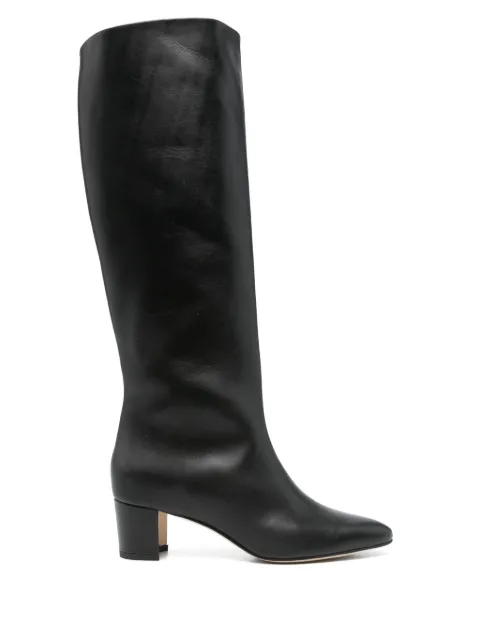 Manolo Blahnik 50mm leather knee-high boots