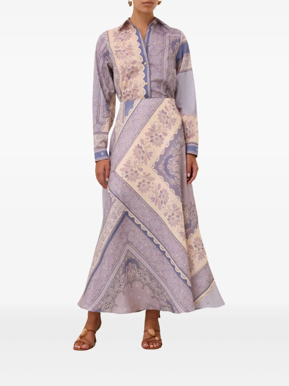 ZIMMERMANN mix-print maxi skirt | A-Line Skirts | Image 2