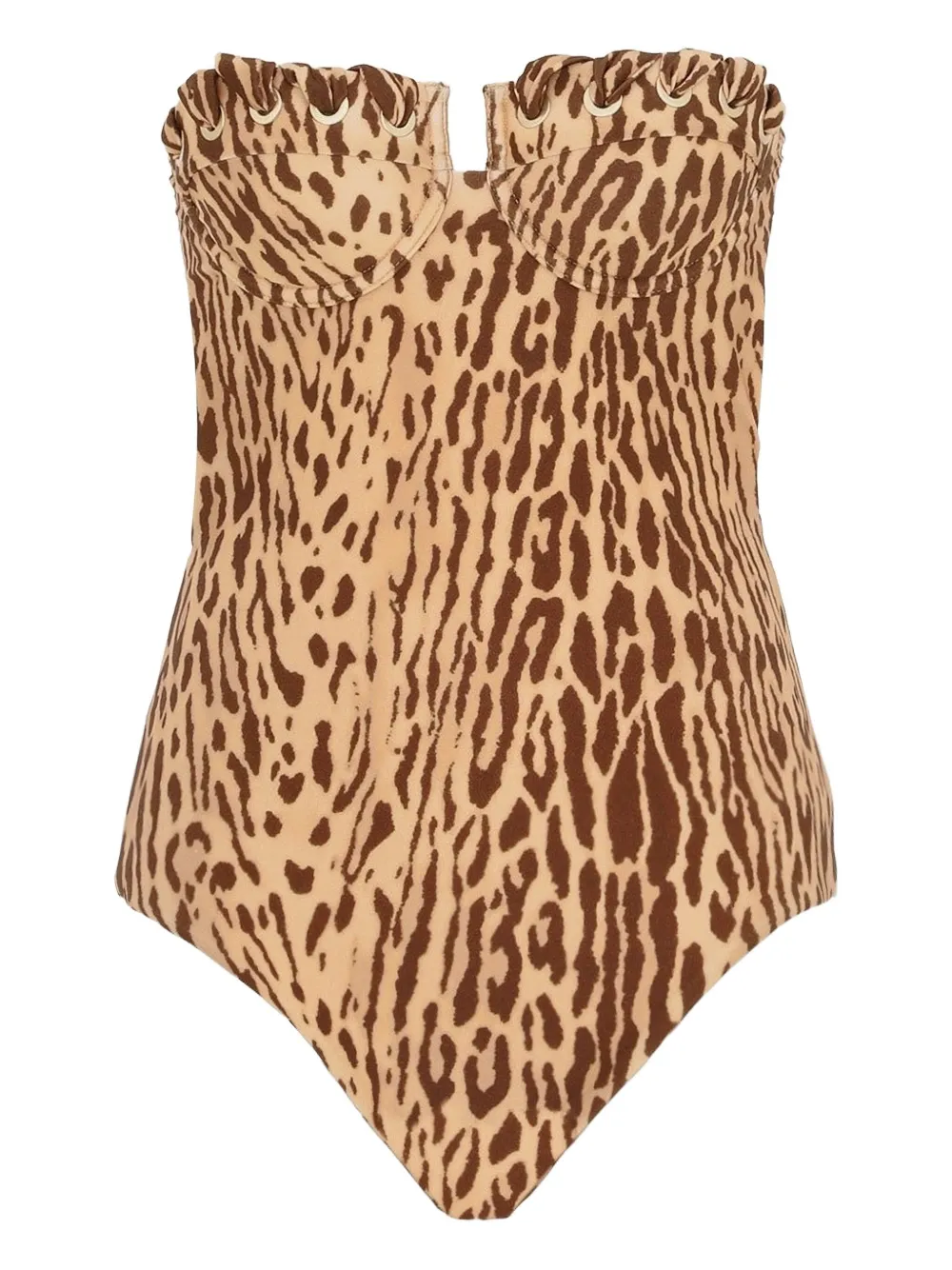 Zimmermann Leopard-print Swimsuit In Animal Print