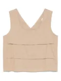 MOUTAKI panelled top - Neutrals