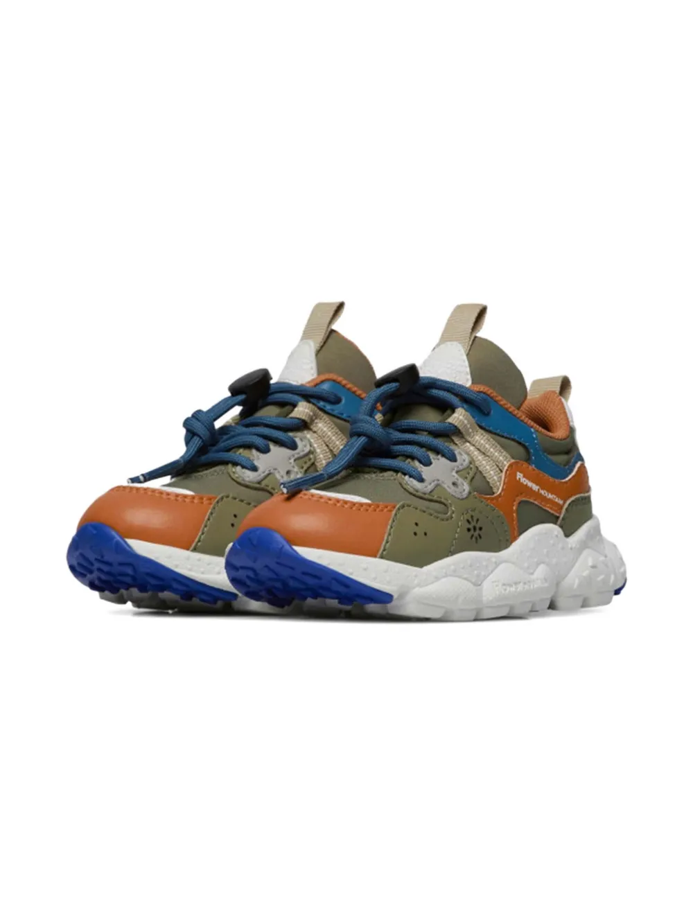 FLOWER MOUNTAIN KIDS Sneakers met logoprint - Groen