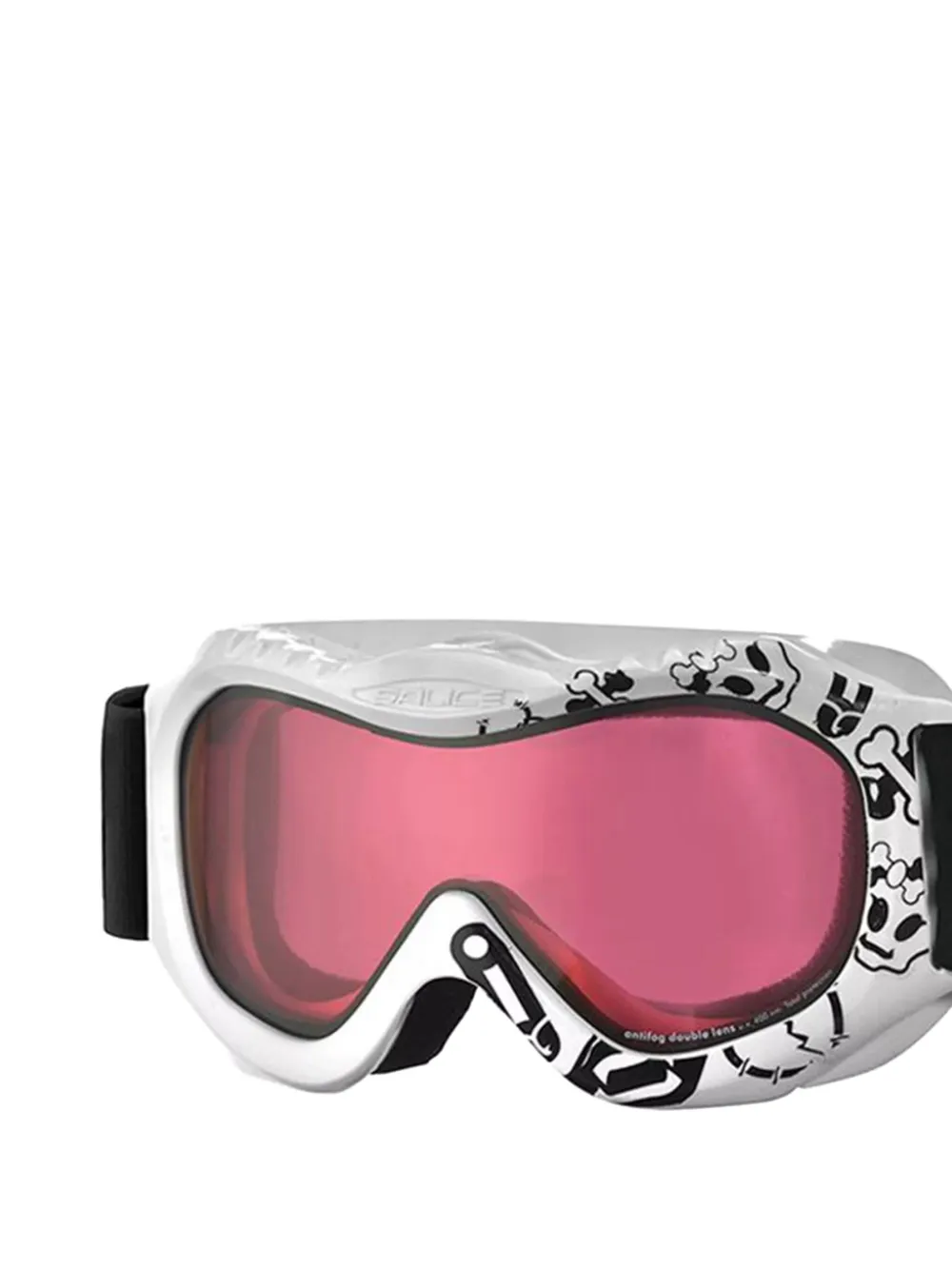 SALICE Skibril met schild montuur - Wit