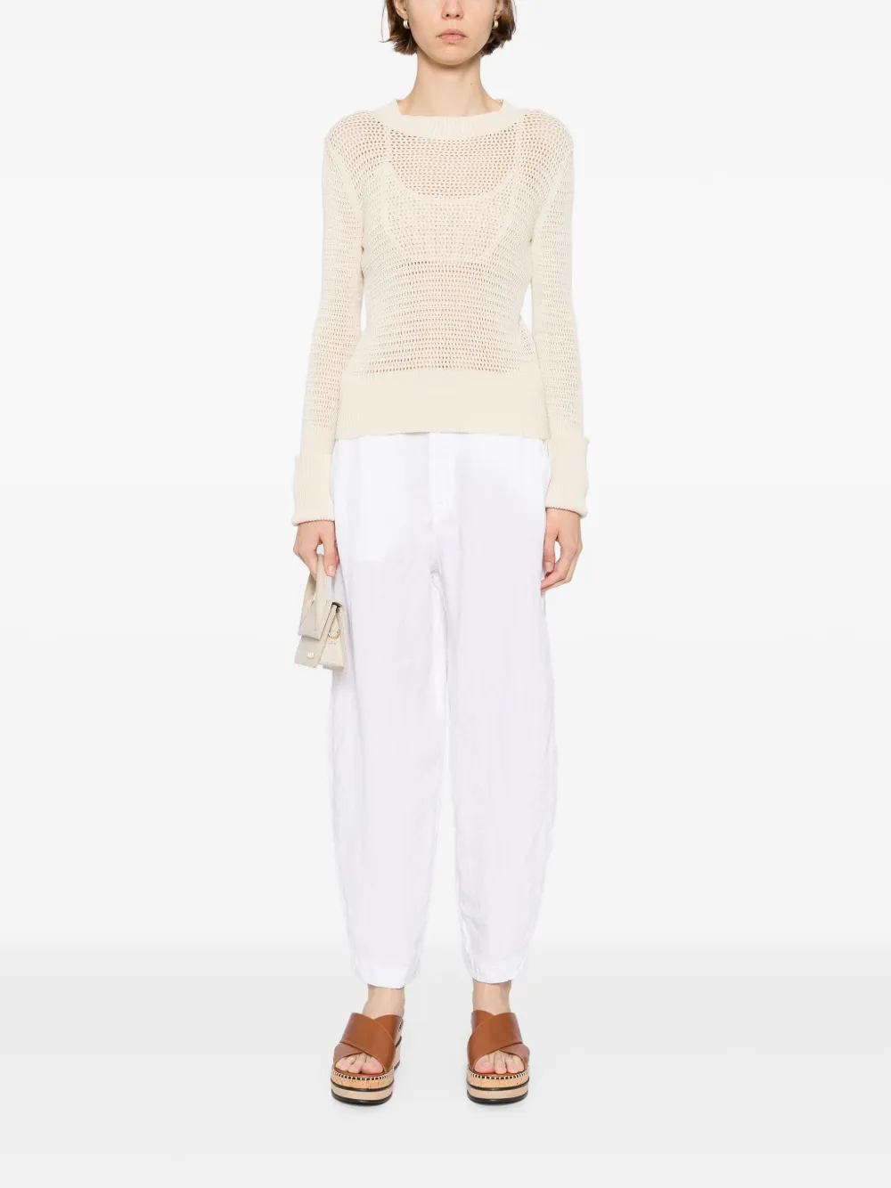 Transit straight-leg trousers - Wit