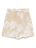 Transit floral-printed shorts - Brown